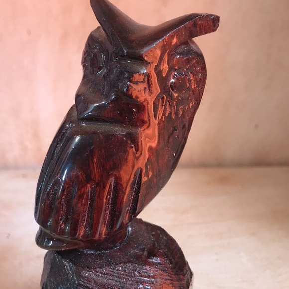 Vintage hand carved Ironwood owl, 2 piece chili/spices crusher rare unique - Picture 2 of 16